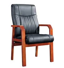Office Chair Wooden Leather Chair Home Chair Managerial Chair