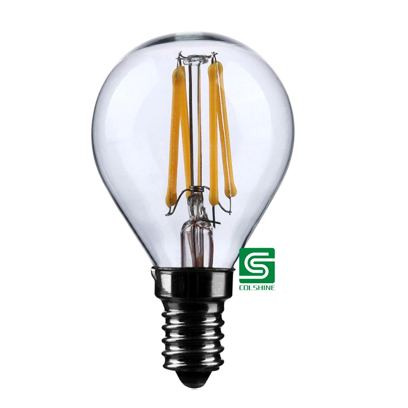 New Arrival G80 Global Lamp 8 Watt Filament LED E27 Clear Glass Edison Lighting Lamp