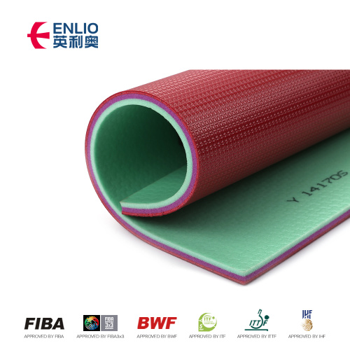 Alfombrilla de tenis de mesa para suelo de cancha de PVC ITTF