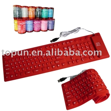 Flexible keyboard TP-2004 , silicon keyboard, slim keyboard