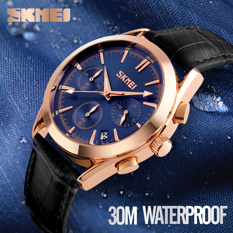 Best Gifts Wholesale 3atm Waterproof Square Men Quartz Watch From Skmei 9127