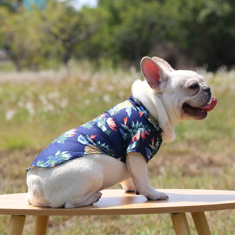 Wholesale  Dog Hawaiian Shirts Style Cotton and Linen Pet Big Dog Clothes Shirt Cat Shirt 5xl Grande