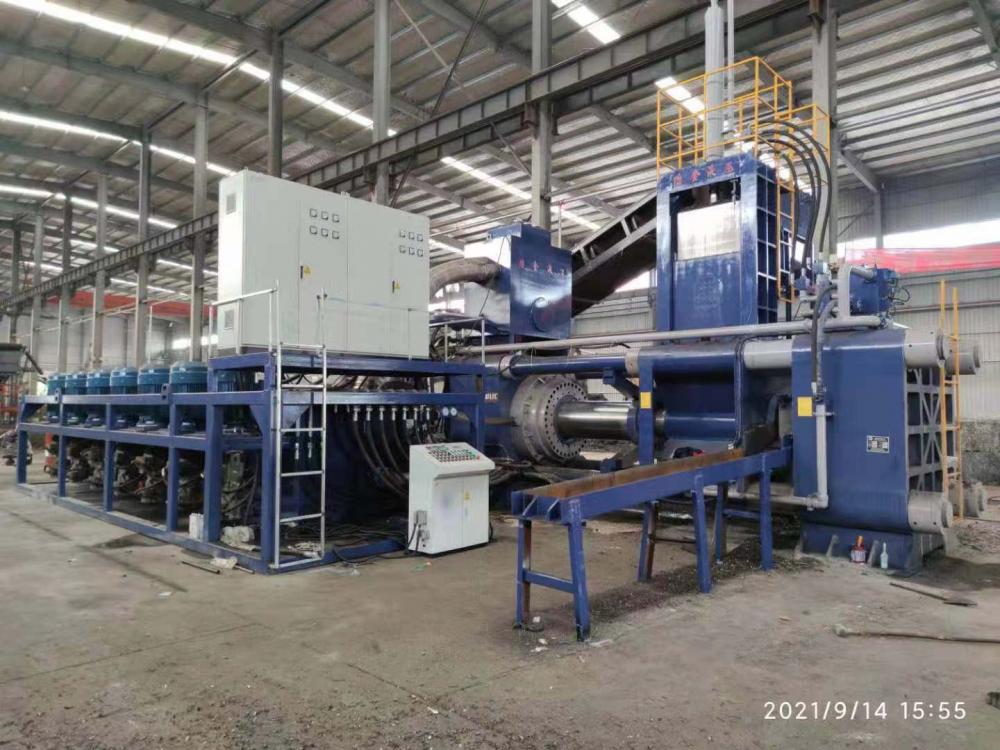 Horizontal Waste Steel Chippings Briquette Machine Press