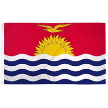 Kiribati National Banner Promotion Flying Handing Flags