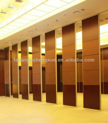 Interior sliding hotel partition wall panel