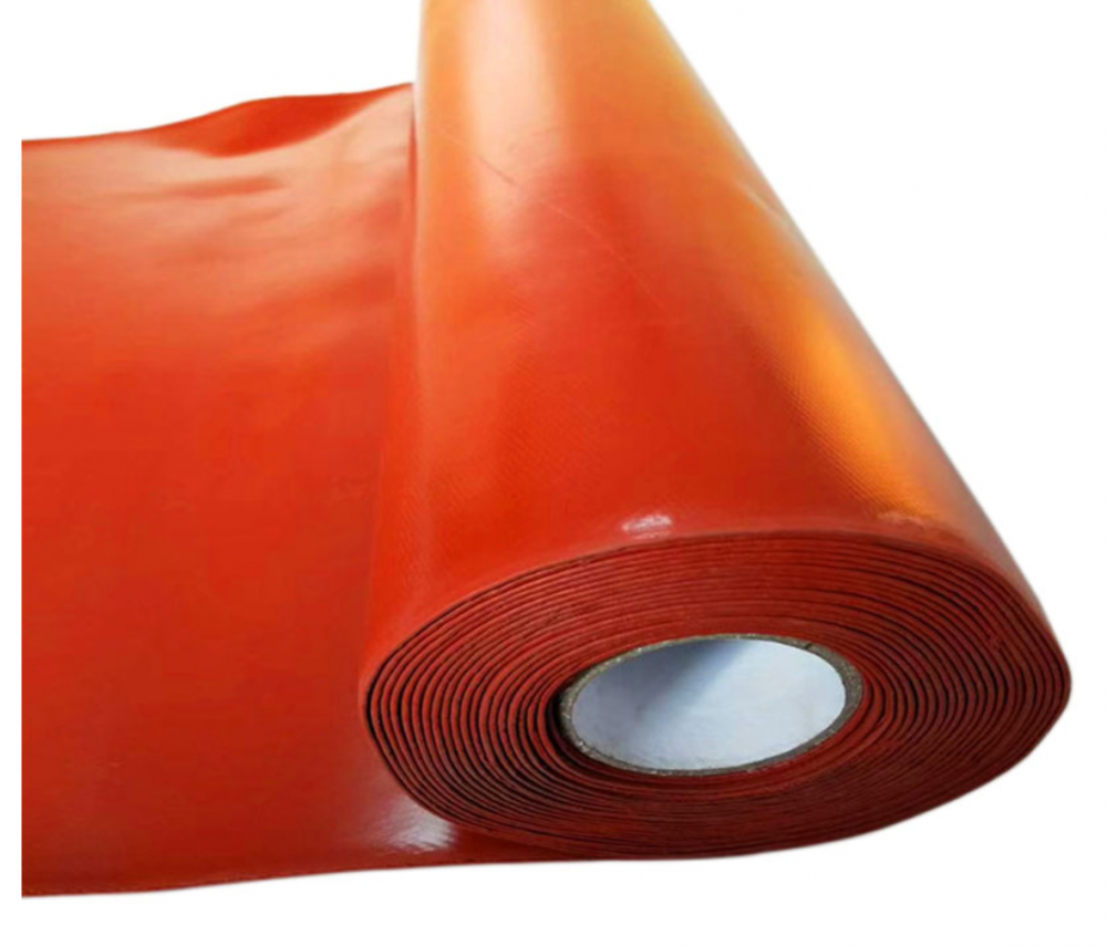 fire resistant silicone rubber coated fiberglass fabric