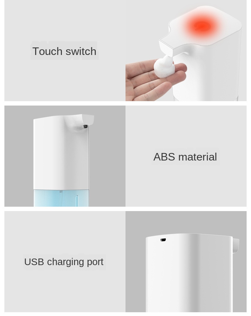 Abs Auto Touchless Hand Foam Spray Liquid Automatic Sanitizer Soap Dispenser