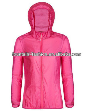 Nylon windbreaker for women