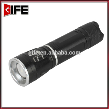GF-6016 Rear magnet Signal Rechargeable Flashlight LED Super Capacity Torch
