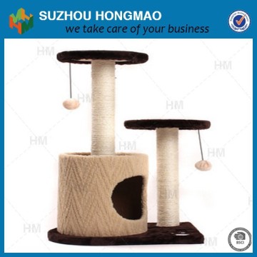 China Factory Supply Pet Cat Wooden Scratching Post Toy