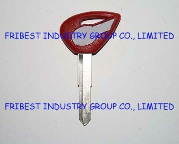 Blank Key Uncut Blade for XV1900 XVS1300 XVS950 XVS400 Red KEY