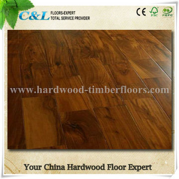 exotic wood floor acacia UV lacquer indoor