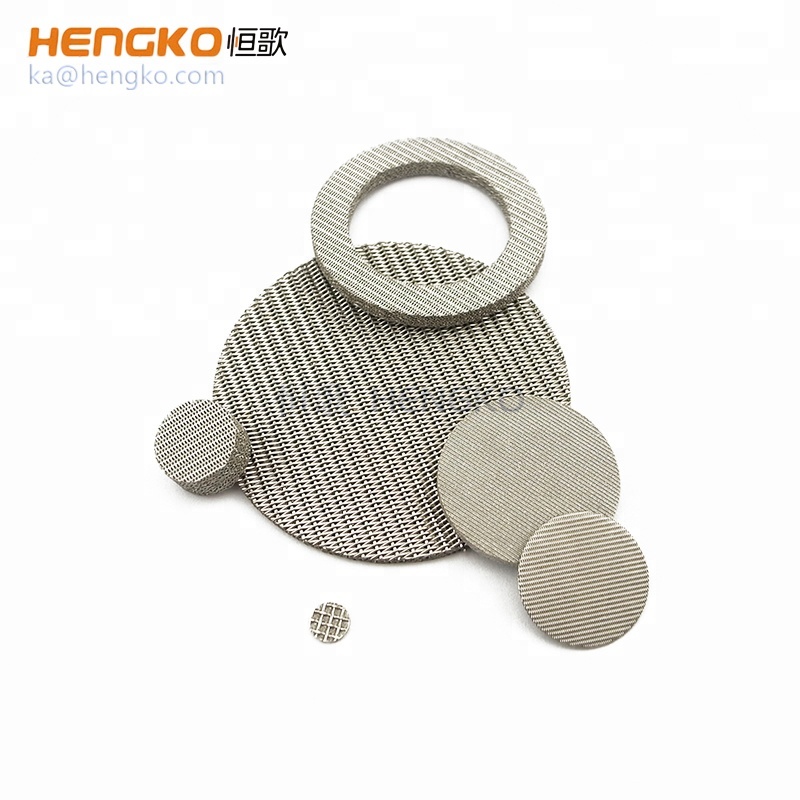 5 10 20 micron stainless steel porous metal powder sintered filter wire mesh disc