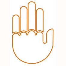 Hot Selling RGB LED Finger Gesture Light Window Stickers