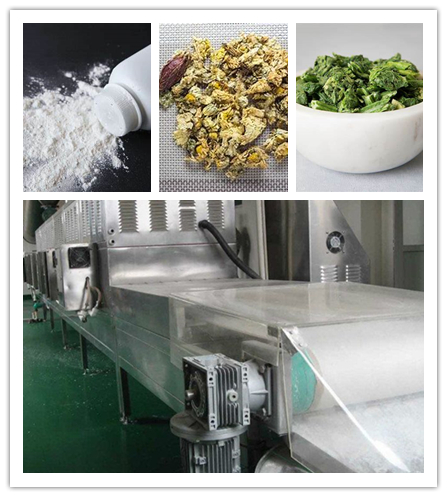 Continous camphor silkworm pupae microwave Mesh Conveyor Belt Dryer/Drying Machine