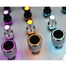 EC12L3 RGB LED Illuminated Gray Code Push Button Rotary Encoder