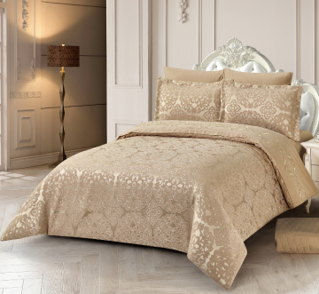 King size jacquard quilt duvet comforter bedding set