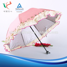 Chinese export high quality anti-uv gift umbrella arched lace with parasol