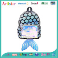 Mermaid laser sequins modelling backpack