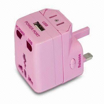 Universal Plug Adapter with Compact Size and Fashionable Design