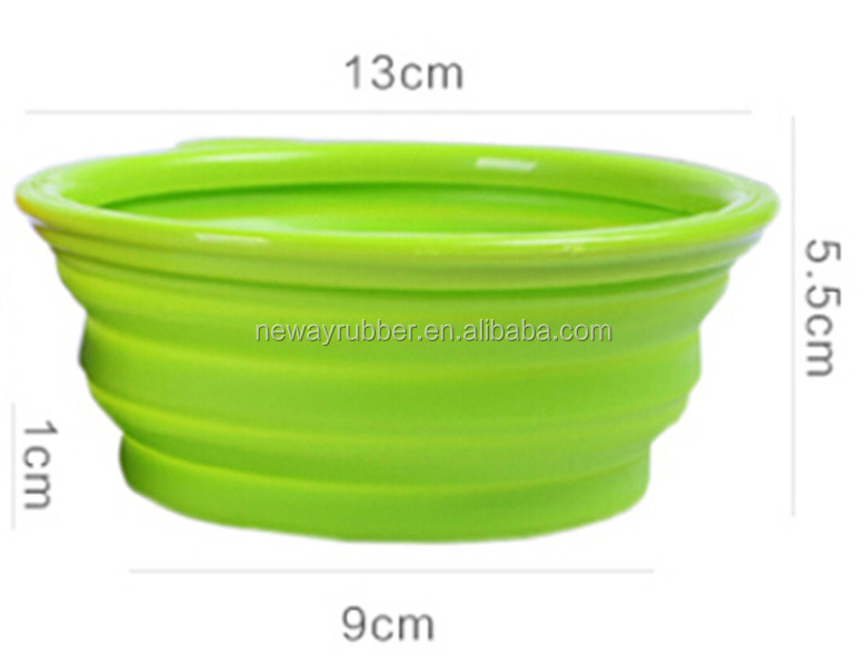 Collapsible Pet Dog Silicone Bowl Feeder