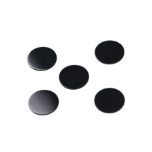 Natural Black Agate Round Loose Stone Inlaid Pendant