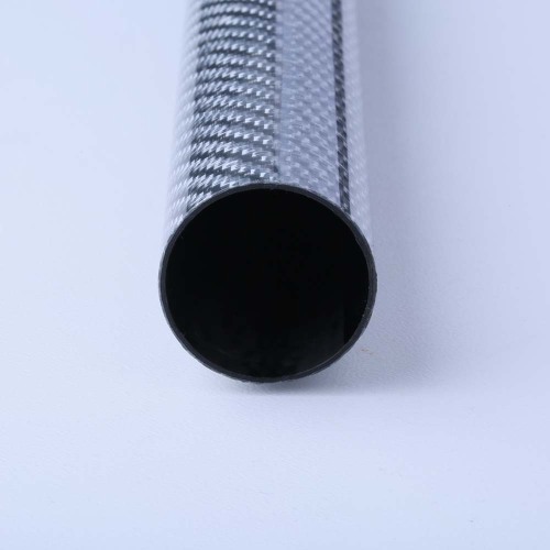 Longitud de tubo redondo de fibra de carbono completo personalizado de color
