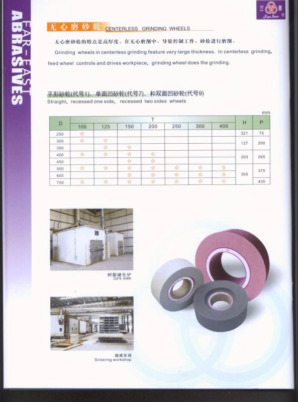 Centerless Grinding Wheel/Grinding Wheel/Cutting Wheel/Abrasive Tool/Grinding Tool