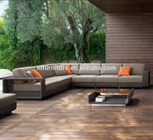 Modern Outdoor Patio Furniture Garden Synthetic Rattan Wicker Lounge Sofa Set