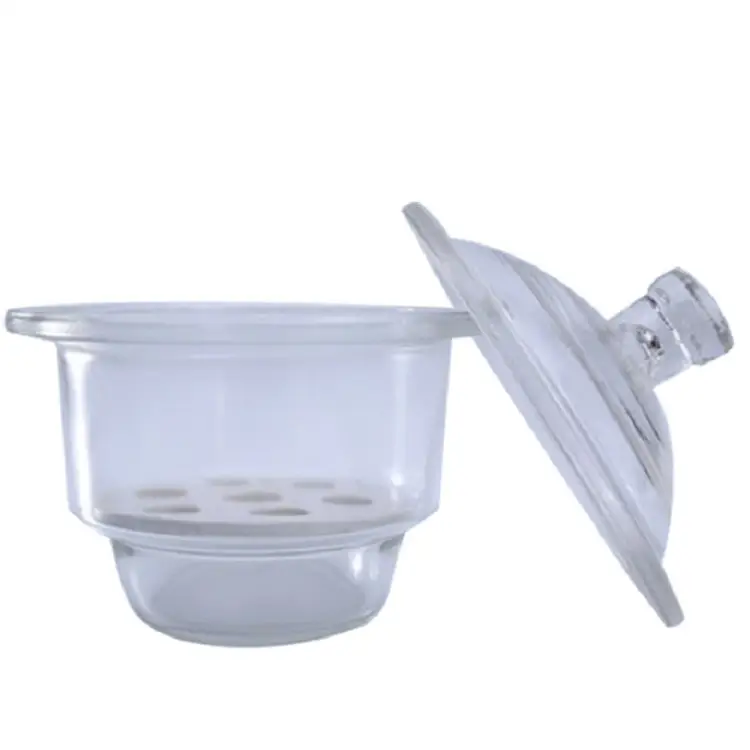 Lab Use Neutral Glass Desiccator or Vacuum Desiccator With Porcelain Plate
