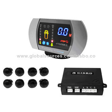 8 sensors double CPU colorized LED display digital parking sensor, take care of car front bumper