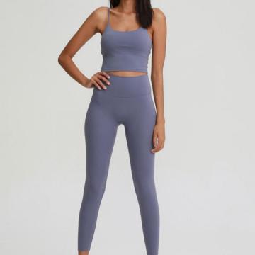 Kvinnor hög midja Workout Fitness kvinnor yogaset