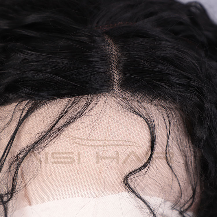 Aisi Hair Afro Curly Long Wavy Natural Black Swiss Lace Wig Afro Kinky Style Synthetic Lace Frontal Hair Wigs For Black Women