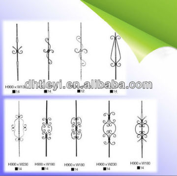 wrought iron fittings, iron baluster