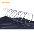 Rubber Coated Clothing Hanger With Clamps