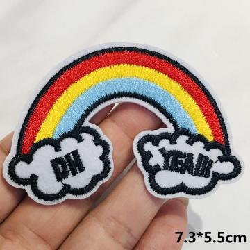 Kartun Bordir Patch Besi Pada Jahit Applique