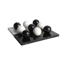 Modern Nordic Luxury Wooden Piano Lacquered Marble Crystal Chessboard Crafts