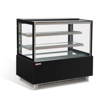 two layer cake glass cooling cabinet