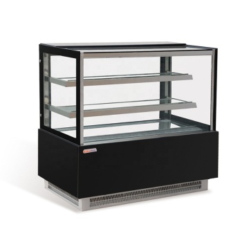 two layer cake glass cooling cabinet