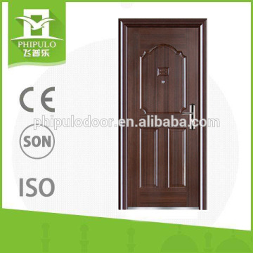 Powder coating steel entrance door with good surface