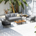 FIGO Combinación de sofá de tela al aire libre