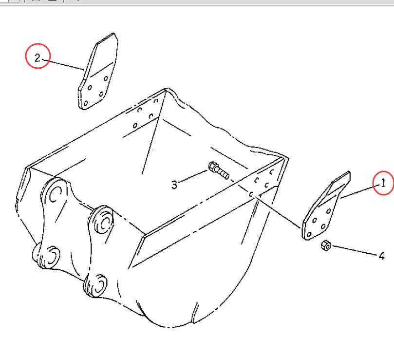 D6R bulldozer left and right cutter angles 8E-4193