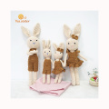 Bambola giocattolo per coniglietto in cotone super morbido all&#39;uncinetto