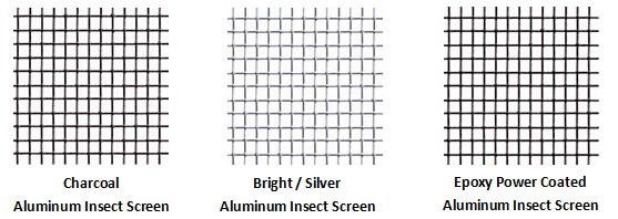 18X16 mesh Aluminum insect screen, .011" wire gauge