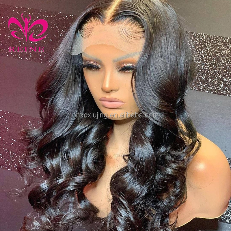 REINE  double drawn human hair HD lace front wigs natural,blonde lace front wig human hair,13*4 lace frontal wig human hair