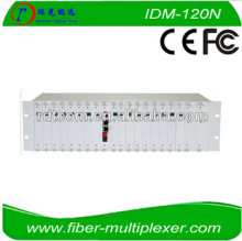120FXO/FXS 4E1 2Ethernet Voice over fiber multiplexer