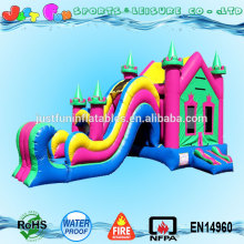 commercial bouncy castle best prices, jump castle with inflatable slide for sale