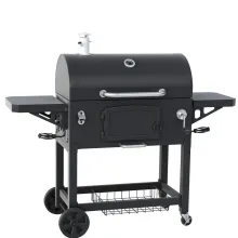 Professional Outdoor Deluxe Charcoal BBQ, Charcoal Smoker BBQ Barbecue Grill