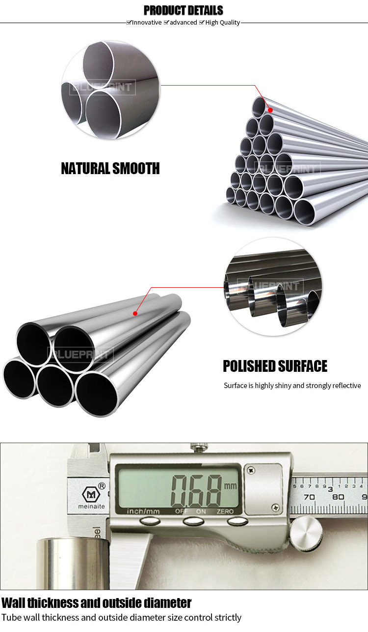 316L stainless steel pipe welded pipe 50.8mm*3mm