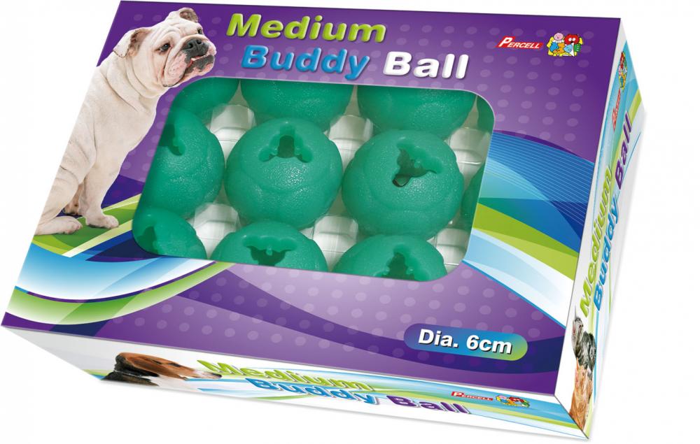 Percell Medium Buddy Ball ของเล่นที่ทนทานต่อการจ่ายยา